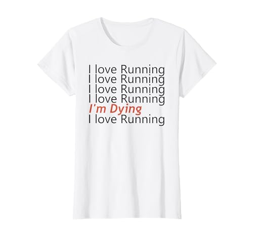 Cooles lustiges Lauf-T-Shirt für Damen I Love Running T-Shirt von Nation Running