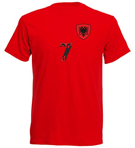 Nation Albanien T-Shirt Nummer 7 R ST-7 (L) von Nation