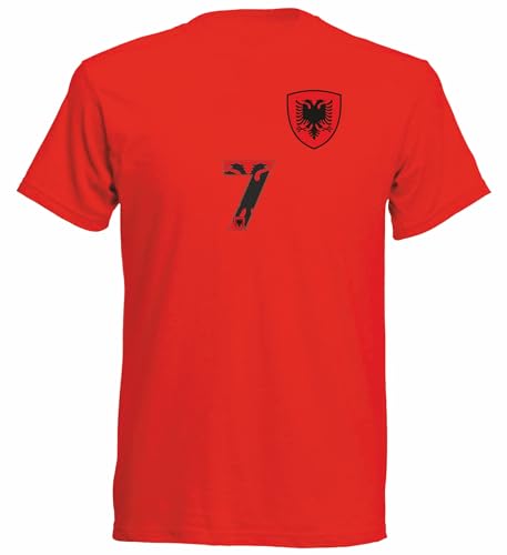 Nation Albanien T-Shirt Nummer 7 R ST-7 (M) von Nation