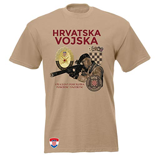 Nation Kroatien T-Shirt Militär Armee Hrvatska Streitkräfte Y-47-KH (M) von Nation