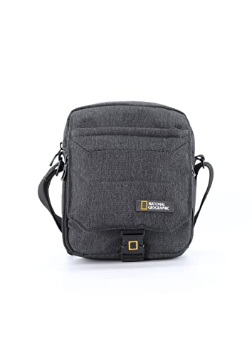 National Geographic Herren Schultertasche Pro mit Überschlag Grau, One Size von National Geographic