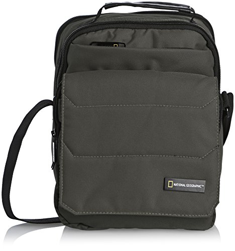 National Geographic Herren Schultertasche Pro mit zahlreichen Fächern Khaki, One Size von National Geographic