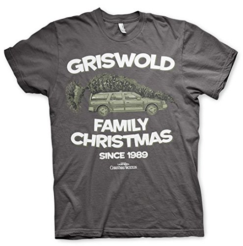 National Lampoon's Christmas Vacation Offizielles Lizenzprodukt Griswold Family Christmas Herren T-Shirt (Heather Gray), X-Large von National Lampoon's
