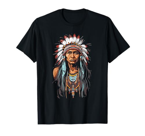 Indian An Old Woman With Native Blood Native American T-Shirt Indian An Old Woman With Native Blood Native American T-Shirt von Native American Old Women Tee