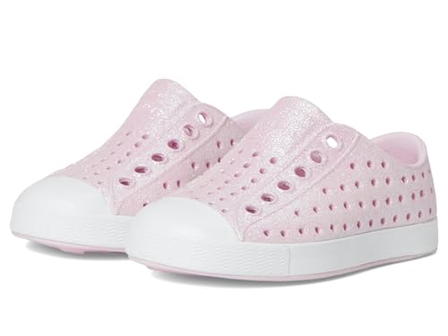 Native Shoes Unisex-Kinder Jefferson Bio Little Kid Sneaker, Barely Pink Bling/Shell White von Native Shoes