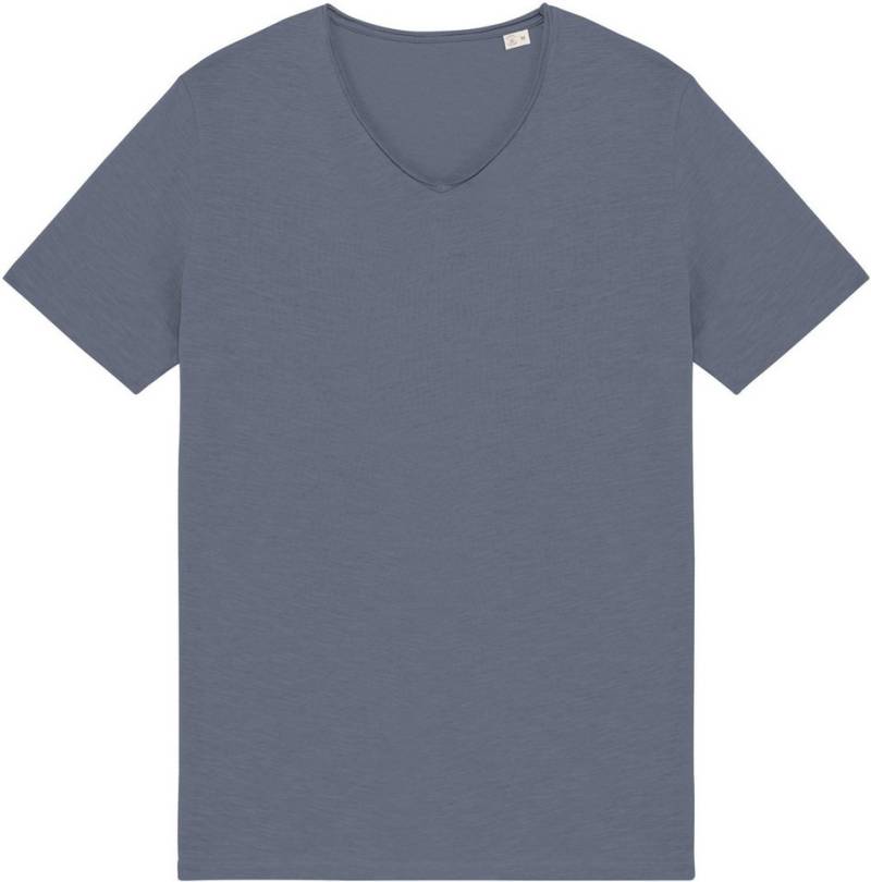 Native Spirit Rundhalsshirt Umweltfreundliches unversäumtes Herren Slub-T-Shirt von Native Spirit