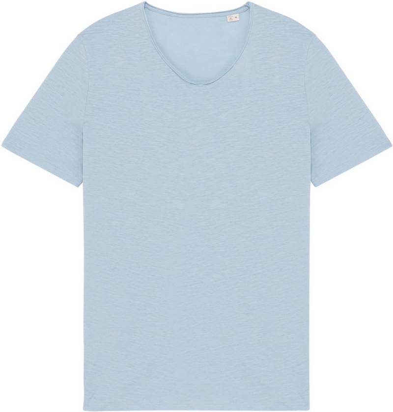 Native Spirit Rundhalsshirt Umweltfreundliches unversäumtes Herren Slub-T-Shirt von Native Spirit