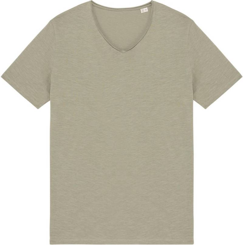 Native Spirit Rundhalsshirt Umweltfreundliches unversäumtes Herren Slub-T-Shirt von Native Spirit