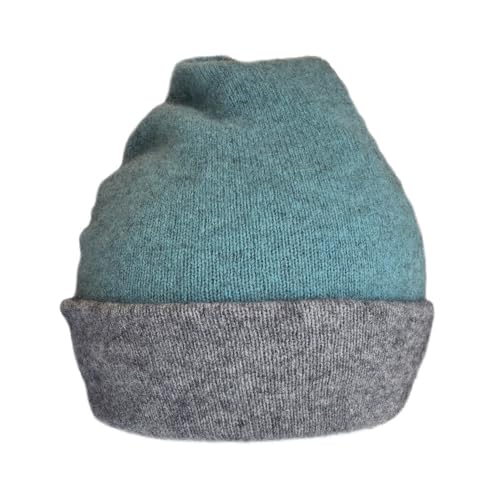 Damen Possum Merino Wool Beanie Mütze Reversible Warm Wintermütze Soft Beanie, Topasblau, Einheitsgröße von Native World