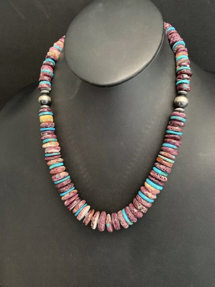 Sterling Silber Stacheligen Oyster Perlenkette 20 Zoll von NativeTurquoiseT