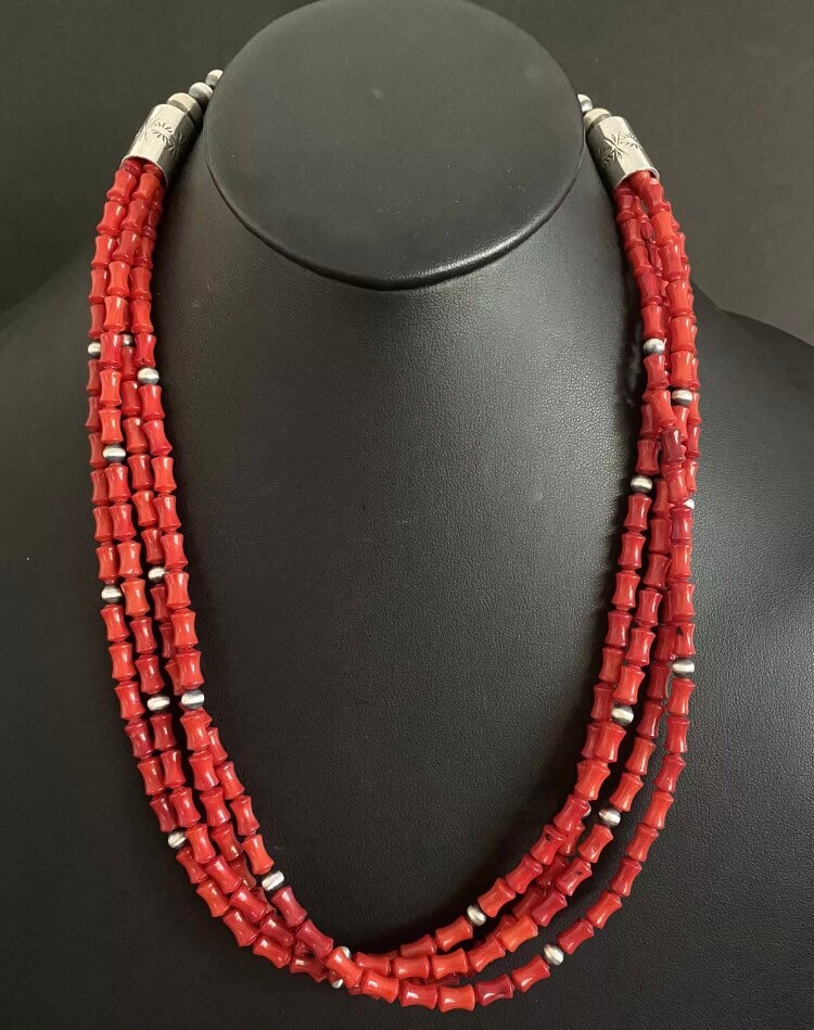 sterling Silber Lapis W Perlen Halskette. 18 Inchbest Angebote Akzeptiert von NativeTurquoiseT