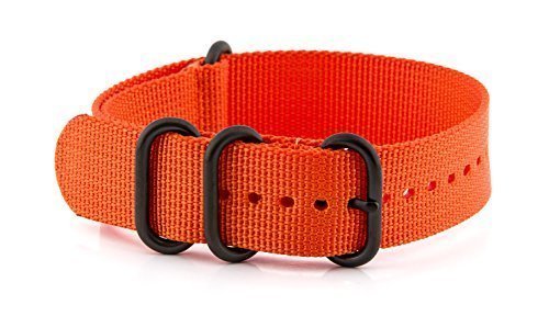 Nato-Nylon VK von Buran01.com Watch Strap for Strong Zulu PVD Black Orange 24mm Nato-Nylon VK von Buran01.com Watch Strap for Strong Zulu PVD Black Orange 24mm von Buran01