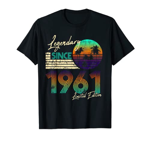 Herren Vintage-Geschenk zum 60. Geburtstag, 1961. T-Shirt von Nato nel 1961 60 anni felice compleanno regali di