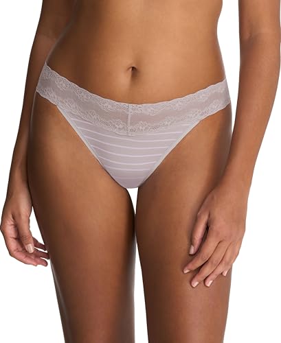Natori Damen Bliss Perfection One Size Thong Tangahöschen, Vapor Stripe Print, Einheitsgröße Natori Damen Bliss Perfection One Size Thong Tangahöschen, Vapor Stripe Print, Einheitsgröße von Natori