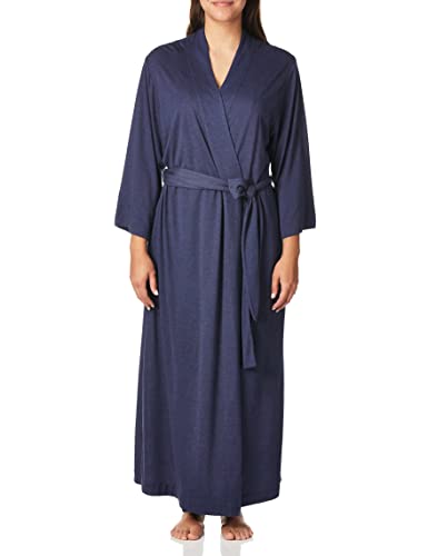 Natori Damen Shangri-la Solid Knit Robe Bademantel, Heather Night Blue, X-Small von Natori