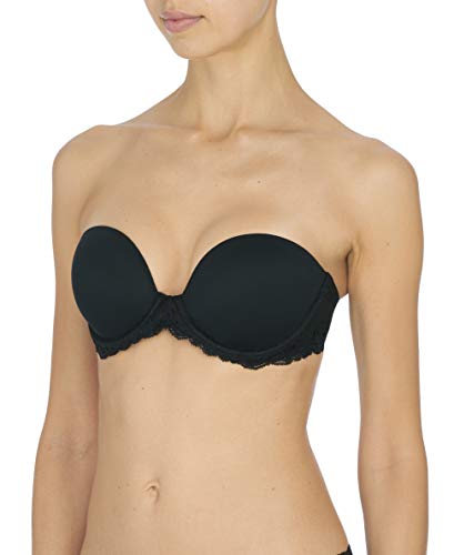 Natori Women's Feathers Strapless Plunge Multiway, Black, 34DD von Natori