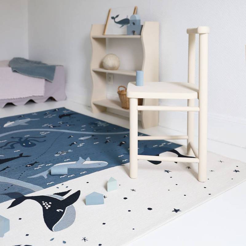 Kinderspielteppich Little Deep Blue von Nattiot