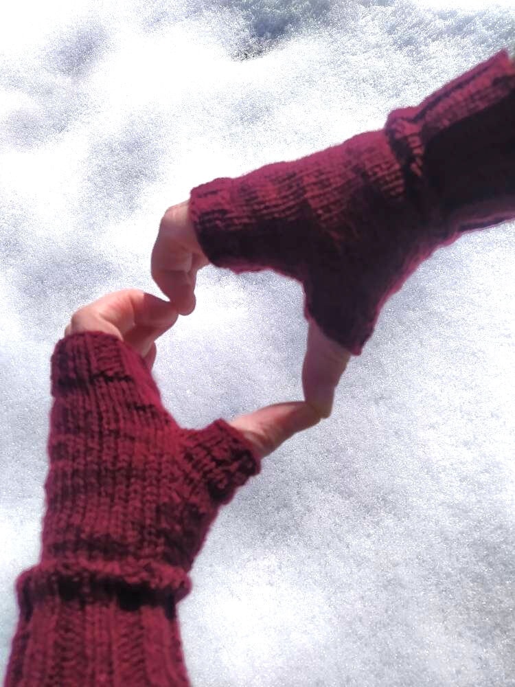 Handgestrickte Fingerlose Handschuhe Für Männer Und Frauen Unisex von NattyKnitBits