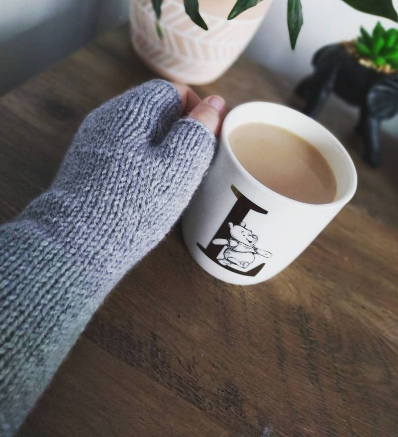 Handgestrickte Fingerlose Handschuhe Pulswärmer Männer Und Frauen Unisex von NattyKnitBits