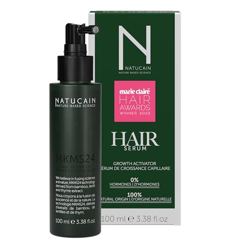 Testsieger Haarserum gegen Haarausfall Natucain | Aktiviert Haarwuchs & Anti Haarausfall | Hormonfreies Haarwuchsmittel für Frauen und Männer | Made in Germany | 100 ml von Natucain