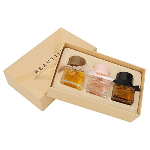 3 Flaschen Eau De Parfum-Set, Fruchtiges Parfüm-Sortimentspaket, Blumiges Duft-Geschenkset-Sortiment Für Tägliche Raffinesse von Natudeco