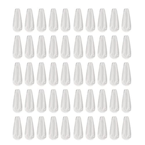 50 Stück Glas Nagel Farbkarte Nagel transparent klar Nail Art Tipps Beispiel Display Karte Farben Nagel Gel Polish Display Chart für Nail Art Training DIY Maniküre Salon von Natudeco