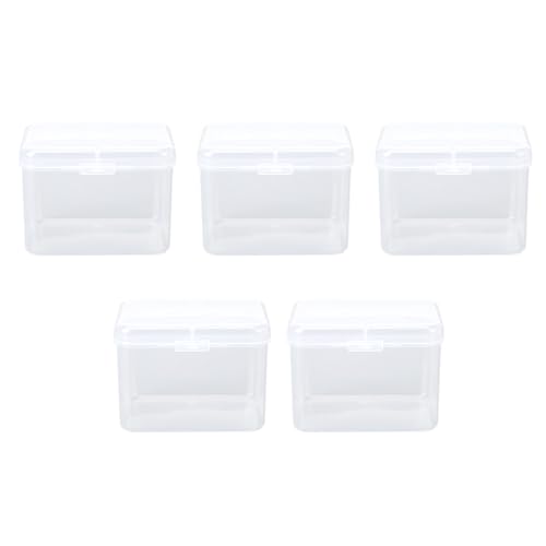 5PCS Schwamm Transparente Aufbewahrungsbox Visuelle Schönheit Organizer Tragbare Transparente Kleine Kunststoffbehälter Reise Aufbewahrungsbox Mehrzweck von Natudeco