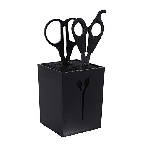 Salon Scissor Lagerung Halter Friseur Kämme Klemmen Schere Organizer Desktop Scissor Display Rack Für Friseursalons Salons(Schwarz) von Natudeco