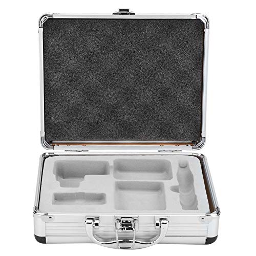 Tattoo Tragetasche Maschine Aufbewahrungsbox Schloss Gepolsterte Box Organizer Aluminiumlegierung Koffer mit Schwamm für Tattoo Makeup Nail Art Professioneller Manikürist Tätowierer von Natudeco