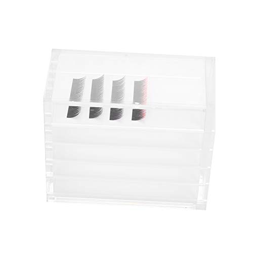 Transparente Wimpern-Aufbewahrungsbox, 5 Schichten, Make-up-Organizer, Individuelle Wimpernbox, Wimpern-Display-Box Zum Pfropfen von Wimpern, Kleber, Palettenhalter von Natudeco