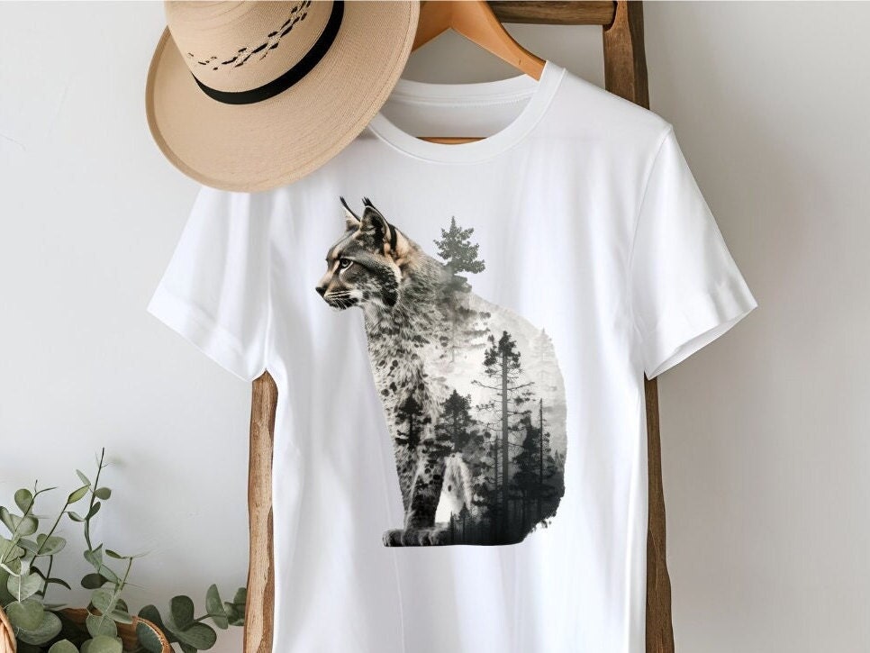 Unisex Premium T-Shirt Luchs Im Wald - Aus Nachhaltiger Biobaumwolle- Organic Shirt Unisex Premium T-Shirt Luchs Im Wald - Aus Nachhaltiger Biobaumwolle- Organic Shirt von NaturGewandShop