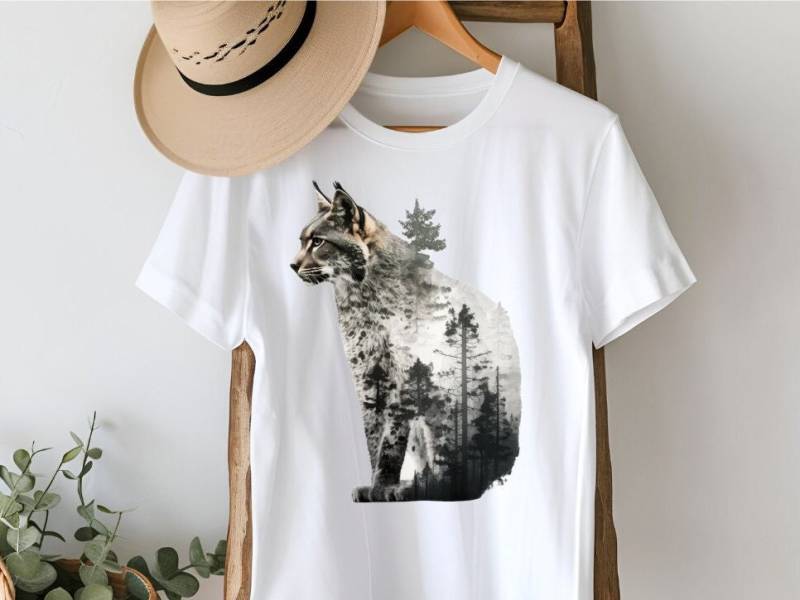 Unisex Premium T-Shirt Luchs Im Wald - Aus Nachhaltiger Biobaumwolle- Organic Shirt Unisex Premium T-Shirt Luchs Im Wald - Aus Nachhaltiger Biobaumwolle- Organic Shirt von NaturGewandShop