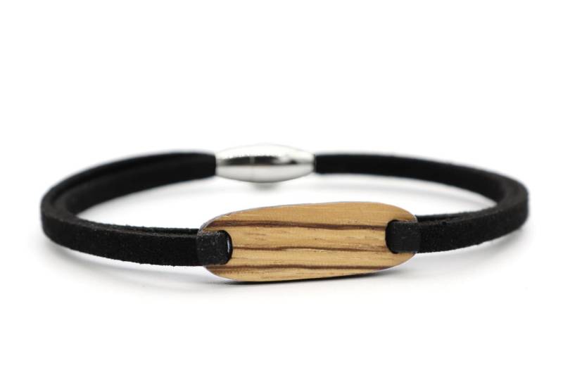 Armband Holzstück Zebrano Holz Holzschmuck Partnerarmband Geschenkidee Muttertag Vatertag Geburtstag Valentinstag Jahrestag Weihnachten von NaturSchatulle