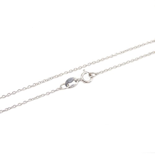 NaturSchatulle Feine Silberkette 925 Sterling Silber 40-80cm Halskette ohne Anhänger Damen 1,2mm Ankerkette Ringverschluss Länge Panzerkette (65cm) von NaturSchatulle