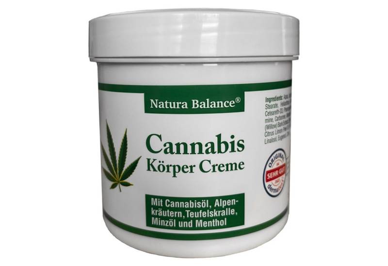 Natura Balance Bodylotion 2 Dosen a 250 ml Cannabis Körper Creme Alpenkräuter Salbe, 2-tlg. von Natura Balance