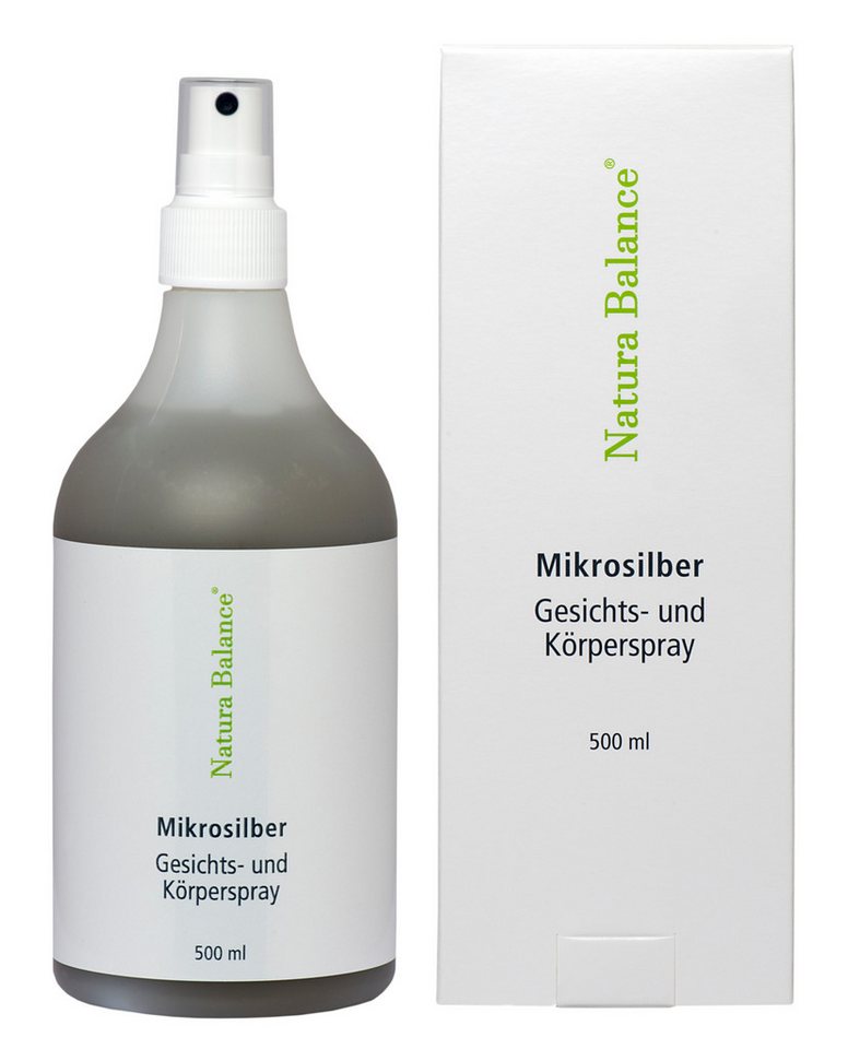 Natura Balance Gesichts- und Körperspray 500ml Microsilber Gesicht Körper Spray Silber Mikrosilber Silberspray von Natura Balance