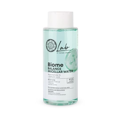 Lab by NS. Biome Balance Mizellares Gesichtswasser - All-in-One Reinigung mit Niacinamid & Salicylsäure - Entfernt Make-up, Schmutz & Öl - Reduziert Glanz & reinigt Poren - 400 ml von Natura Siberica