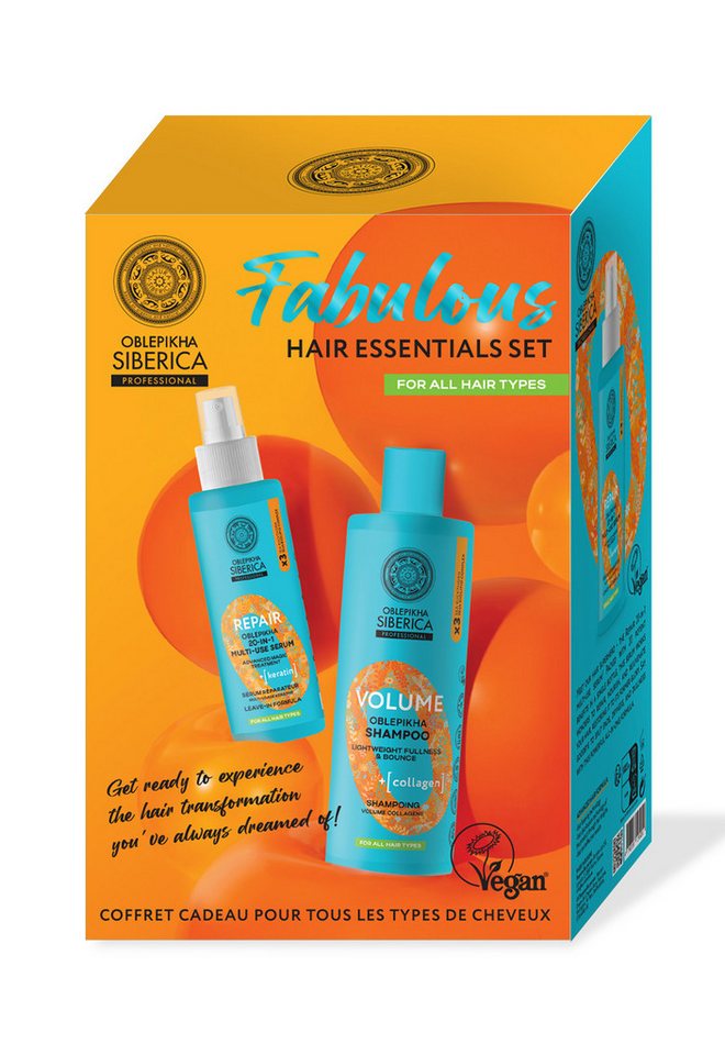 Natura Siberica Haarshampoo Oblepikha O. Fabulous Hair Essentials Set, 400 ml/200 ml von Natura Siberica