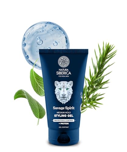 Natura Siberica Men Savage Spirit. Medium Hold Styling Gel. Protection & Control, 150 ml von Natura Siberica