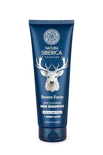 Natura Siberica Men Severe Force. Deep Cleansing Men Shampoo. For all hair types, 200 ml von Natura Siberica