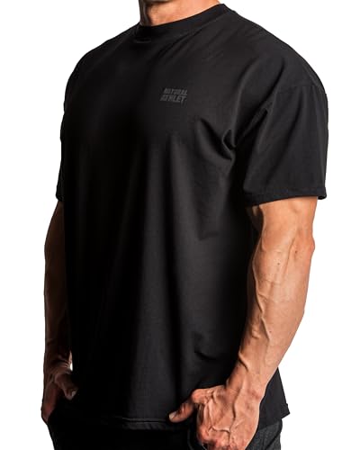 Natural Athlet Oversize Fitness Tshirt für Herren –weites & langes Männer Kurzarm Gym T-Shirt – für Sport, Gym, Fitnessstudio, Workout, Bodybuilding und Krafttraining Natural Athlet Oversize Fitness Tshirt für Herren –weites & langes Männer Kurzarm Gym T-Shirt – für Sport, Gym, Fitnessstudio, Workout, Bodybuilding und Krafttraining von Natural Athlet
