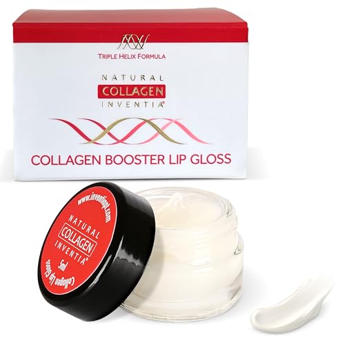 Natural Collagen Inventia Lip Gloss 5 ml Lip Balm Lippenstift Verbessert das Aussehen, spendet Feuchtigkeit Regeneriert den trockenen Mund, Lippenreparatur, Lippenschutz, Lippenbalsam von Natural Collagen Inventia