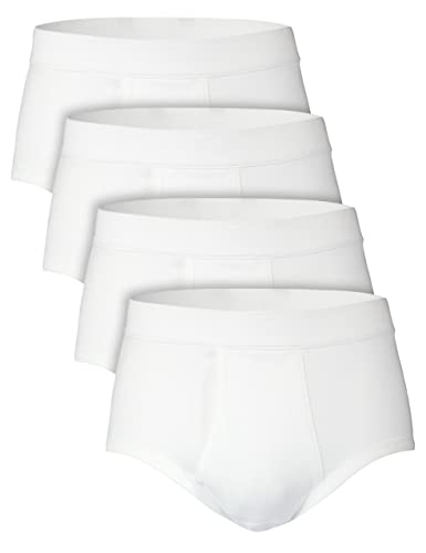 Natural Cotton Herren Sport Slip mit Eingriff in Feinripp Baumwolle als 4er oder 8er Pack 4er Pack XL von Natural Cotton