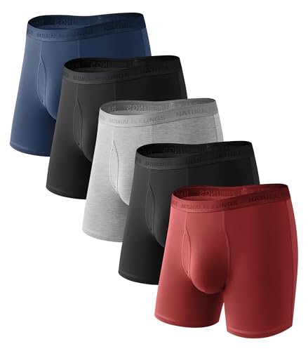Natural Feelings 5er-Pack Bambus-Boxershorts für Herren von Natural Feelings