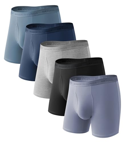 Natural Feelings 5er-Pack Bambus-Boxershorts für Herren von Natural Feelings