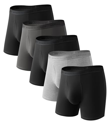 Natural Feelings 5er-Pack Bambus-Boxershorts für Herren von Natural Feelings
