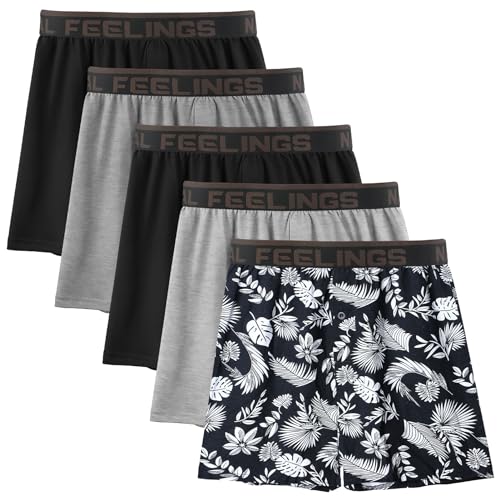 Natural Feelings Herren Boxershorts Herren Unterwäsche Strick Boxershorts Für Unterhosen Baumwolle stilvoll XXL von Natural Feelings
