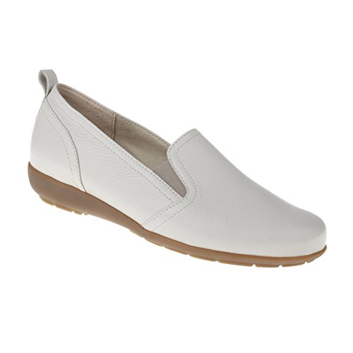 Natural Feet Damen Slipper Clara aus echtem Hirschleder in Weite H, geeignet bei Hallux Valgus, weiche Schuhe mit Einlegesohlen 36 beige von Natural Feet