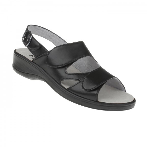 tessamino | Damen Sandalen | Sola-Stretch in Leder Optik | Weite H | wechselbares Fußbett mit Microfaserüberzug von Natural Feet