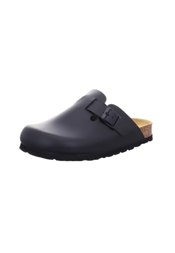 Natural Sense Damen Hausschuhe Clog Leder blau 1152540, Schuhgröße:40 EU von Natural Sense